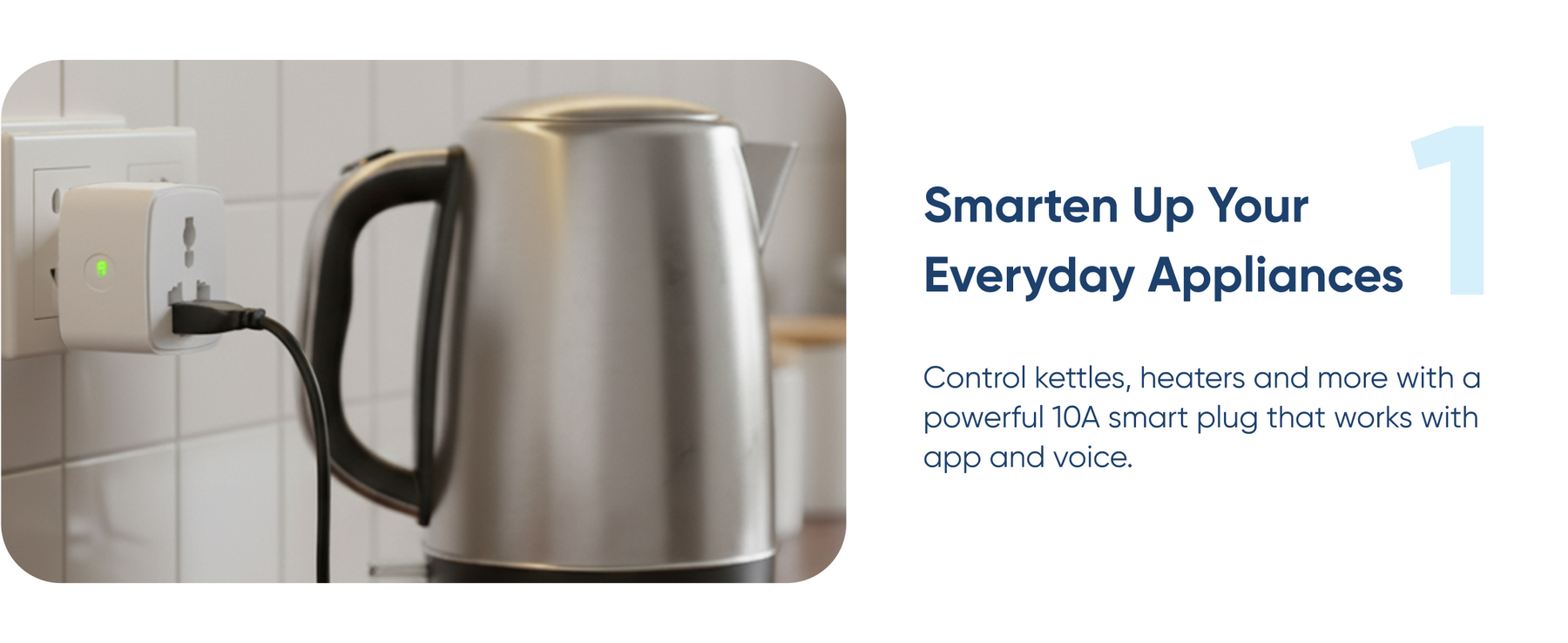 AZIOT 10amp Smart Plug - Wifi/Bluetooth Enabled