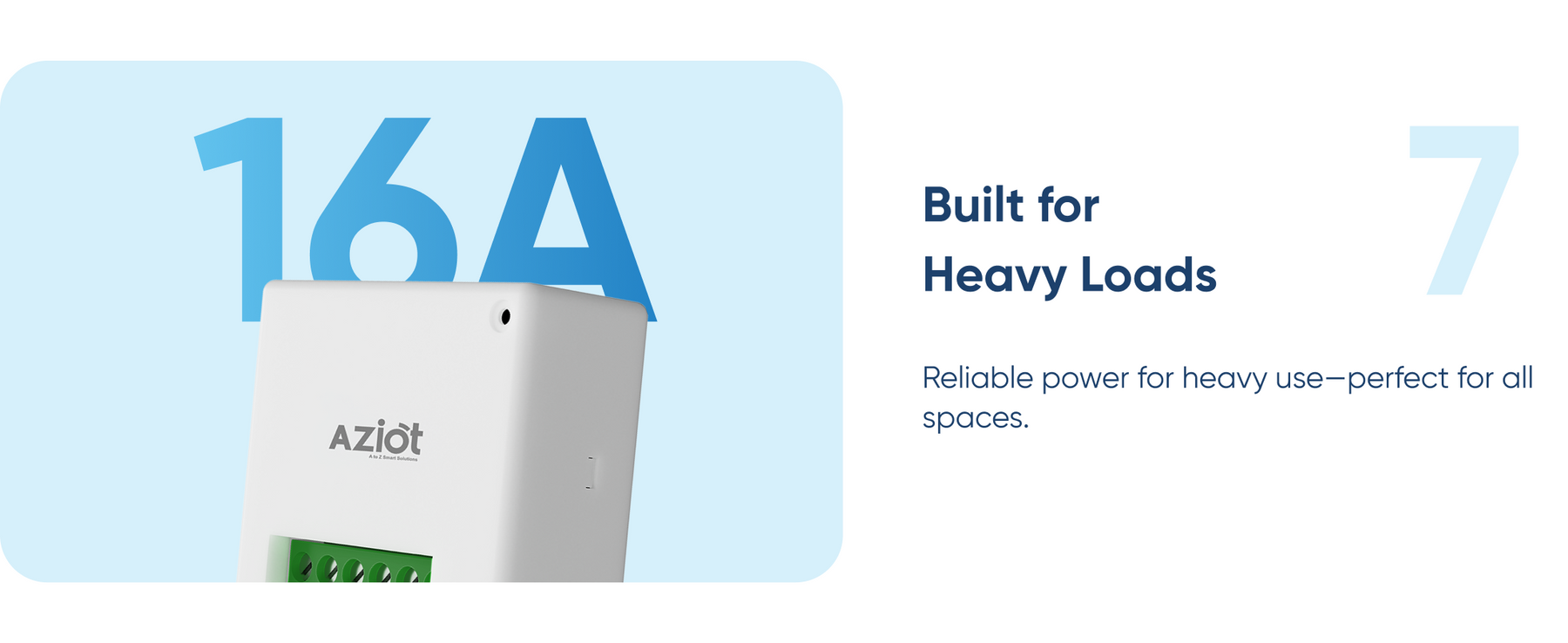 AZIOT 1 Node Smart Switch (16amp)- WiFi/Bluetooth Enabled