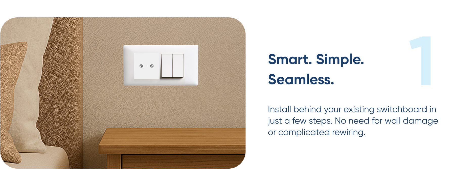 AZIOT Smart Modular 2 Way Gang Touch Switch (16 Amps each)- WiFi/Bluetooth
