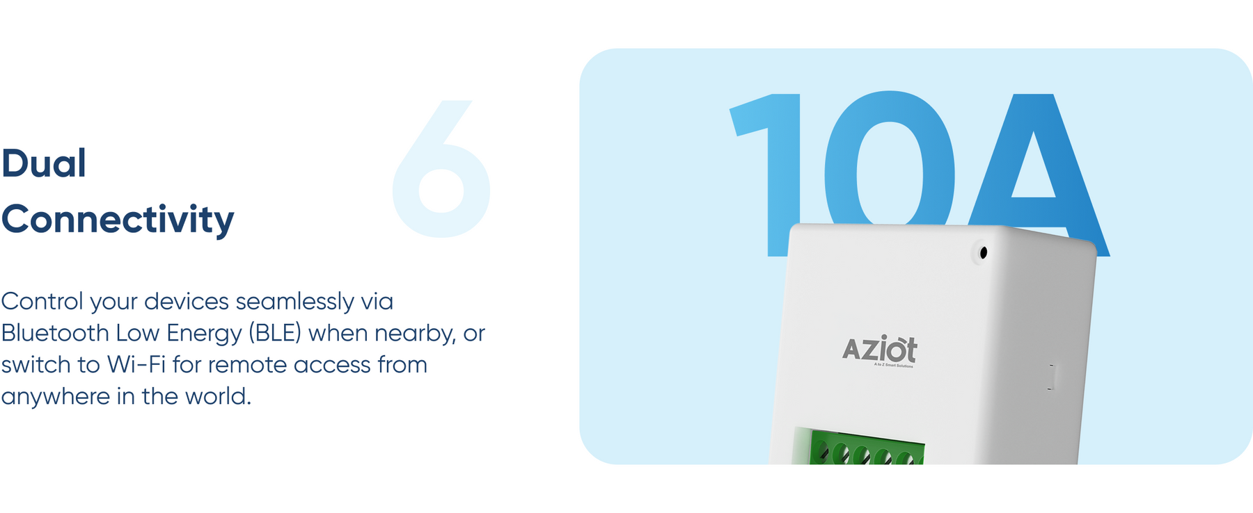 AZIOT 2 Node Smart Switch- WiFi/Bluetooth enabled