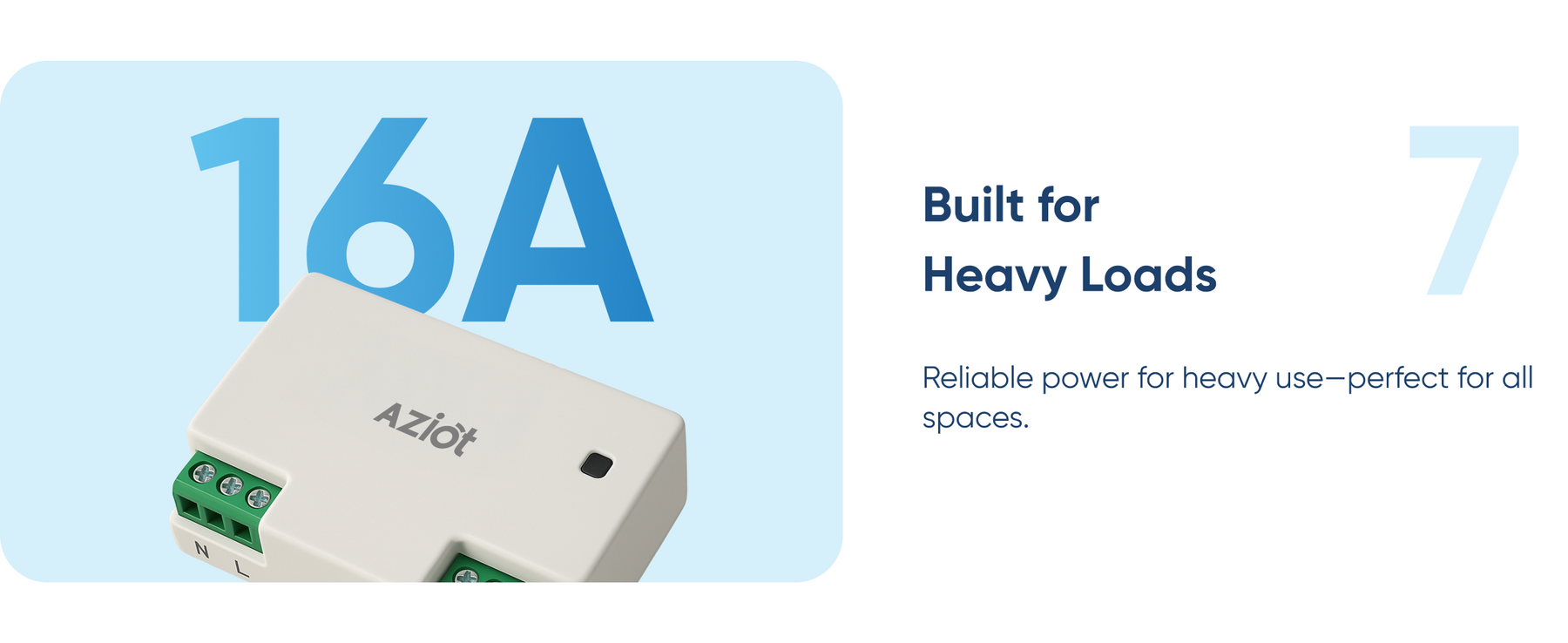 AZIOT 4 Node Plus Smart Switch (1 x 16A Load)