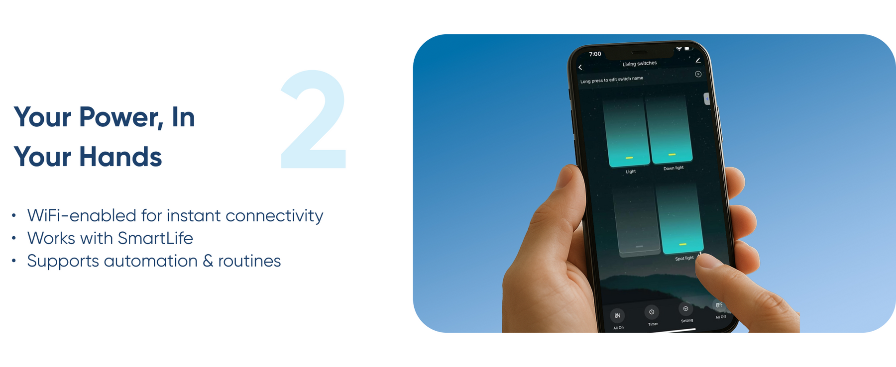 AZIOT SMART MODULAR 4 GANG TOUCH SWITCH (6 amps each)- WiFi/Bluetooth