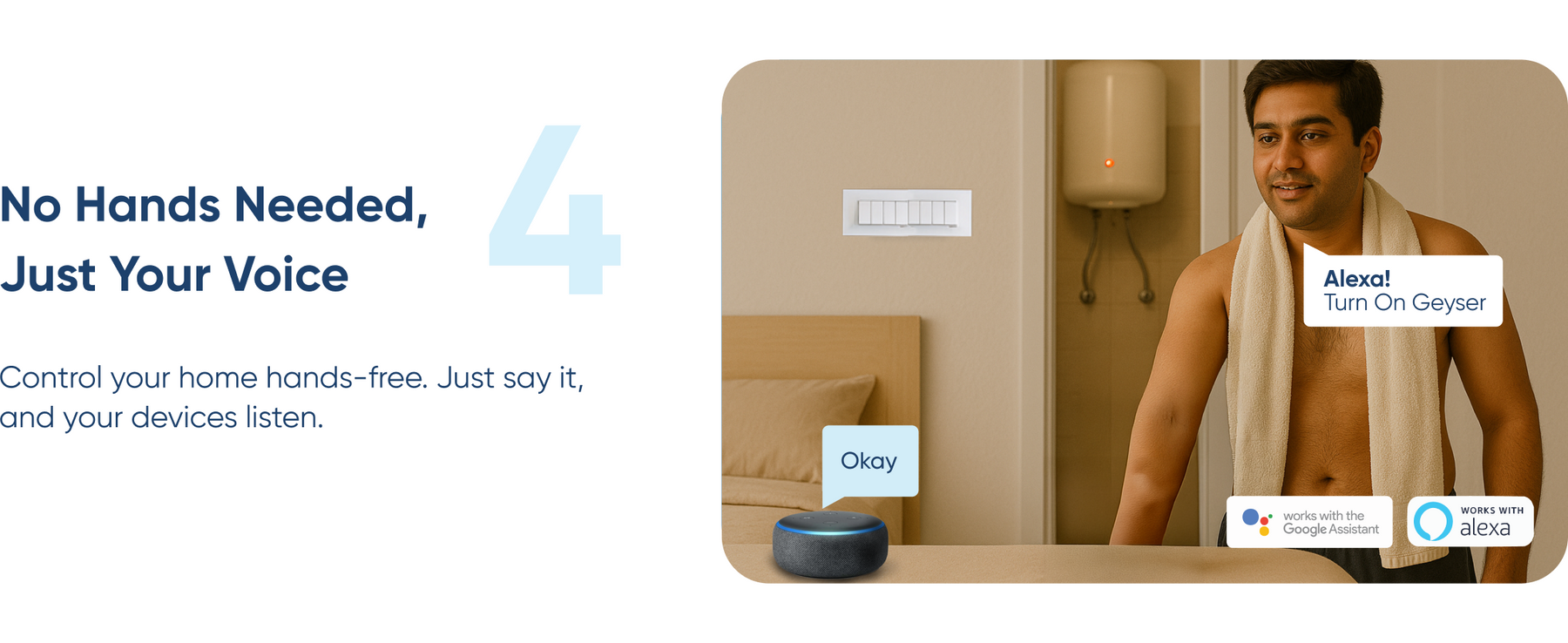 AZIOT 7 Node IO Smart Switch | 6 Normal Loads + 1 x 16A Heavy Load | WiFi + Bluetooth | Dual Power Input (Inverter & Raw) | Timer Function | Voice Control with Alexa & Google | Made in India