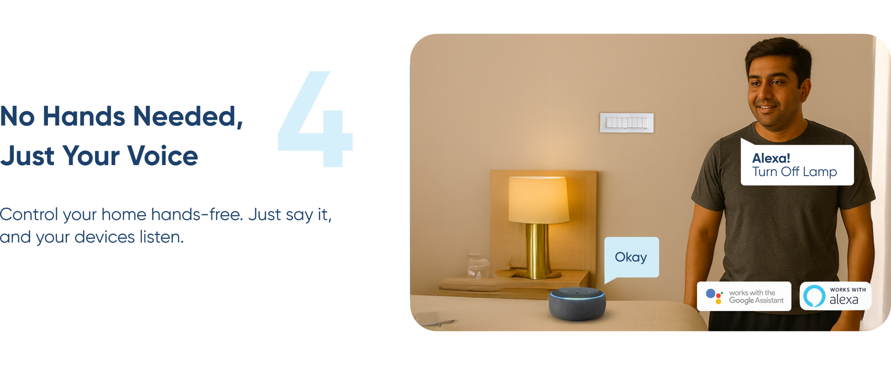 AZIOT 8 Node Smart Switch - WiFi/Bluetooth Communication - Made in India - Timer Function - Voice Command (8 Node)