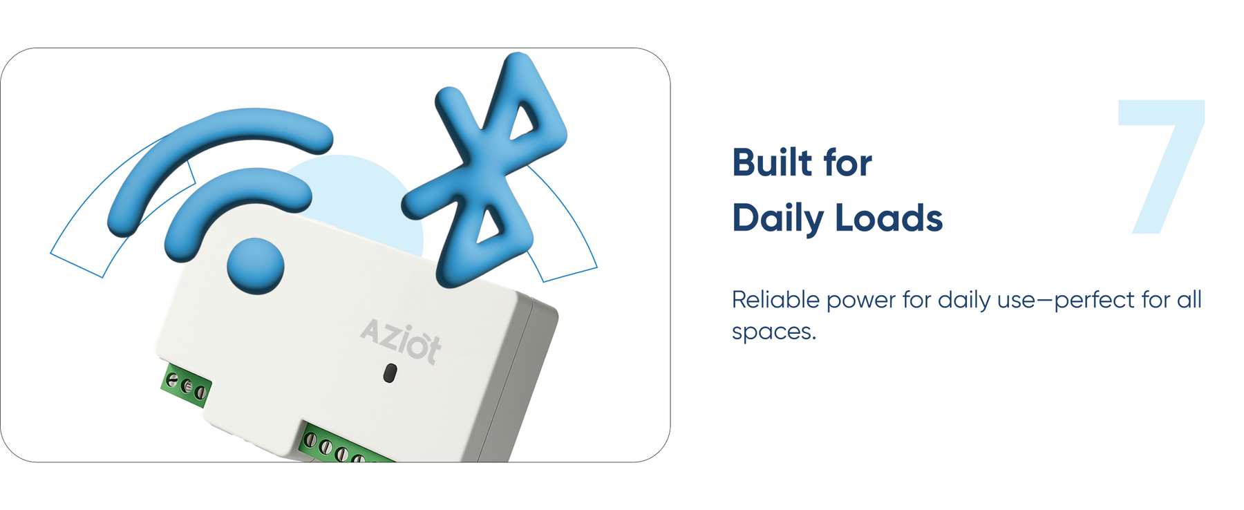 AZIOT 8 Node Smart Switch - WiFi/Bluetooth Communication - Made in India - Timer Function - Voice Command (8 Node)