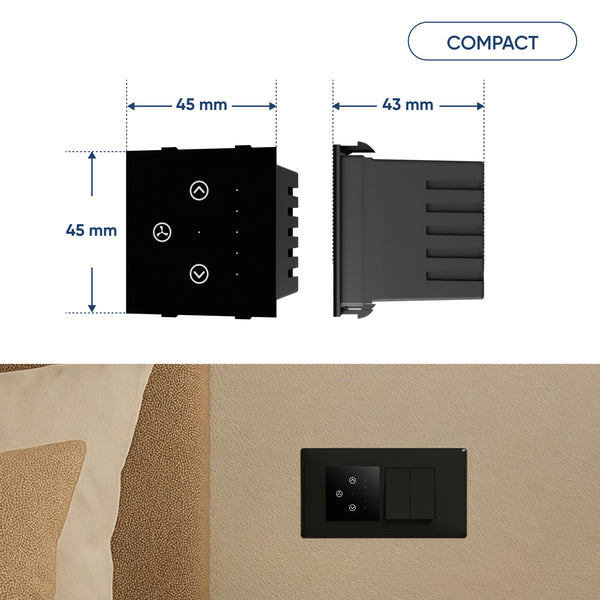 AZIOT SMART MODULAR 1 FAN REGULATOR TOUCH SWITCH
