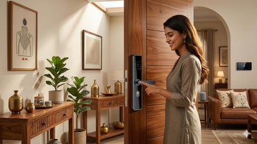 Elevate WiFi Smart Door Lock – Fingerprint, Passcode, RFID, App & Key Access, WiFi/Bluetooth, High-Security Digital Lock for Home, Office, Keyless Entry by AZIOT