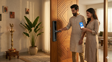 Aziot Essence Digital Door Lock | Security | Keyless, Fingerprint, Passcode, RFID by AZIOT