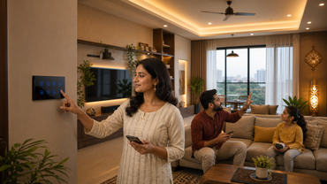 AZIOT 8 Node Smart Switch - WiFi/Bluetooth Communication - Made in India - Timer Function - Voice Command (8 Node) by AZIOT