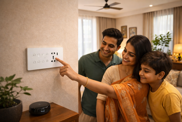 AZIOT Smart Premium Toughened Glass Touch Switch Panel | Elevate 8 Module (8 Switch + Socket) | WiFi + BLE | No Hub Required | Works with Alexa, Google Assistant & Siri by AZIOT