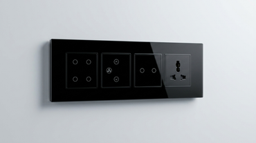 AZIOT modular all-touch smart switch board showcasing module layout and sizes