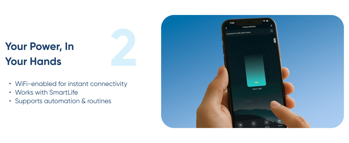 AZIOT 1 Node 16A Smart Switch with Energy Monitoring | WiFi + Bluetooth Smart Relay Switch | Timer & Schedule Function | Compatible with Alexa & Google Home | Made in India