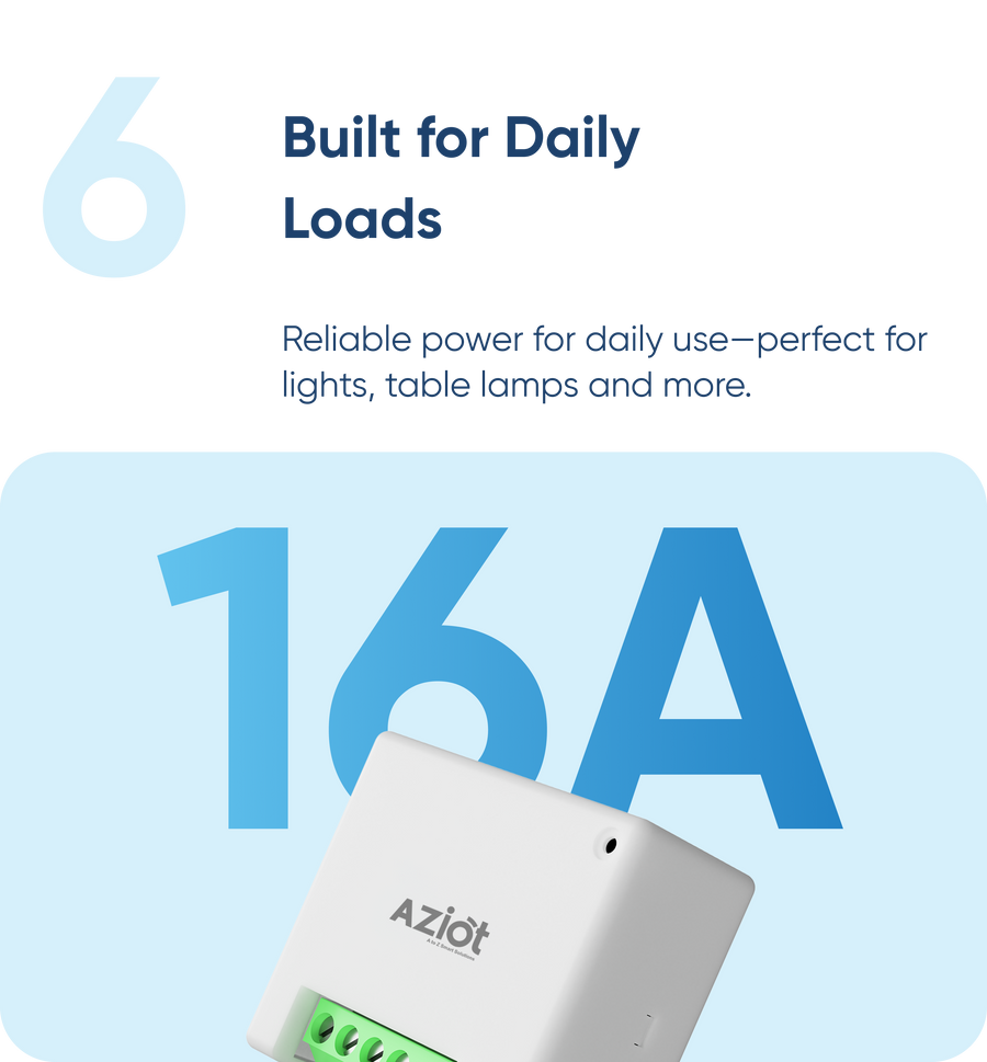AZIOT 2 Node Smart Switch- WiFi/Bluetooth enabled