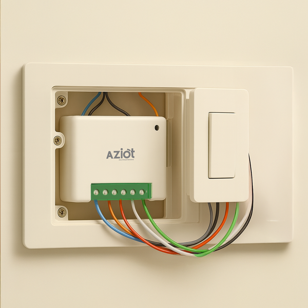 AZIOT 1 Node Smart Switch (16amp)- WiFi/Bluetooth Enabled – Aziot