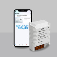 Aziot WiFi + BLE Smart Circuit Breaker - 30Amp, Compatible with Alexa & Google Assistant, Easy Installation, Made in India