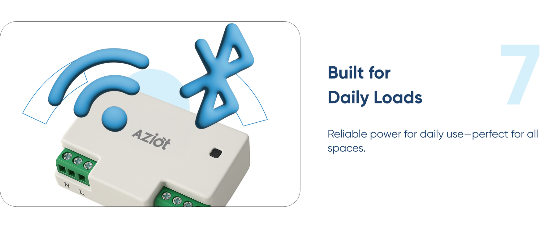 AZIOT 4 Node Smart Switch - WiFi/Bluetooth Enabled