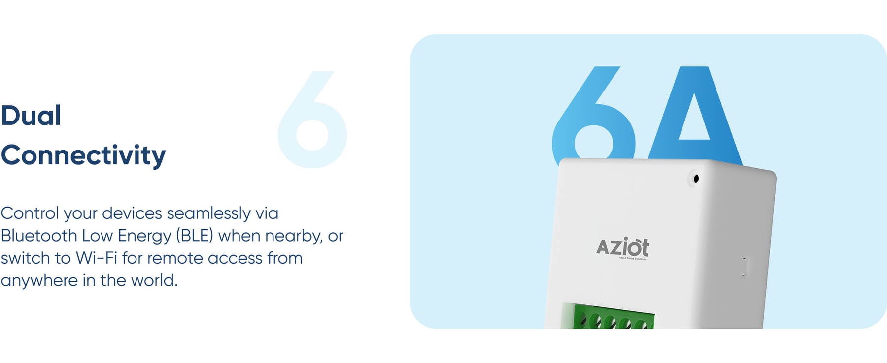 AZIOT 4 Node Smart Switch Mini (2 Module Size)- Wifi/Bluetooth Enabled