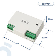 AZIOT 4 Node Plus Smart Switch (1 x 16A Load) | WiFi + Bluetooth | Voice Control | Timer Function | Made in India | Compatible with Alexa & Google Assistant