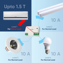 AZIOT 4 Node Plus Smart Switch (1 x 16A Load) | WiFi + Bluetooth | Voice Control | Timer Function | Made in India | Compatible with Alexa & Google Assistant