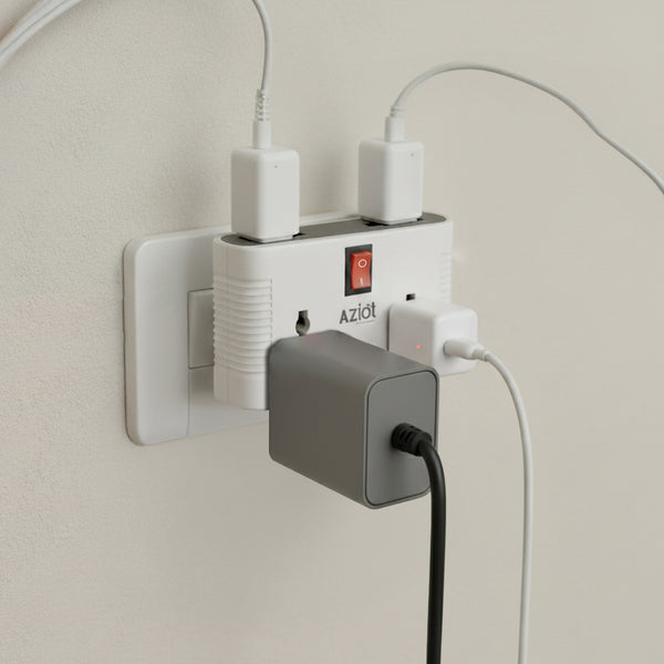Aziot 4-Way Multi-plug Adaptor (6 Amps)