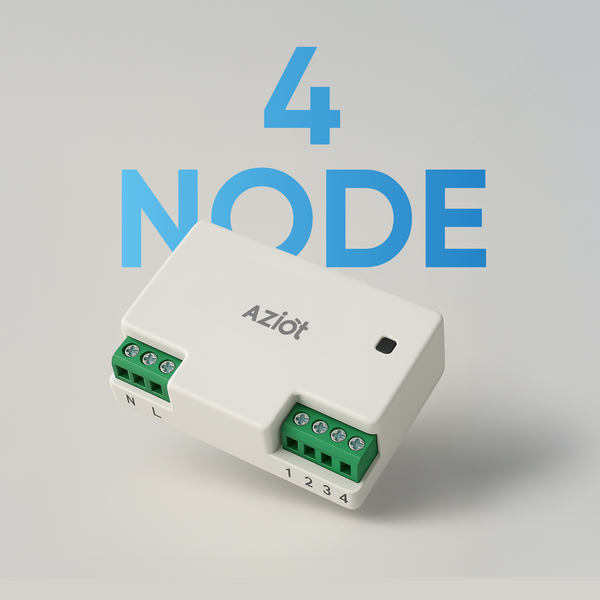 AZIOT 4 Node Smart Switch - WiFi/Bluetooth Enabled