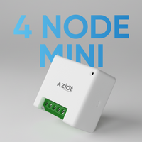 AZIOT 4 Node Smart Switch Mini (2 Module Size)- Wifi/Bluetooth Enabled