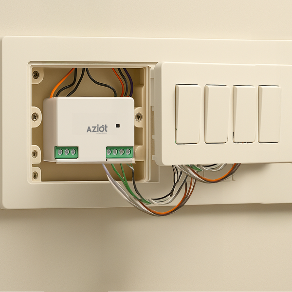 AZIOT 4 Node Smart Switch - WiFi/Bluetooth Enabled