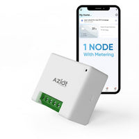 AZIOT 1 Node 16A Smart Switch with Energy Monitoring | WiFi + Bluetooth Smart Relay Switch | Timer & Schedule Function | Compatible with Alexa & Google Home | Made in India