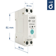 Aziot 1P 63A WiFi Smart Circuit Breaker with Power Monitoring, Remote & Voice Control | Compatible with EV Chargers, Geysers, Water Pumps, Room Heaters, and Heavy-Duty Appliances | SmartLife App