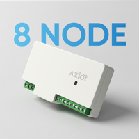 AZIOT 8 Node Smart Switch - WiFi/Bluetooth Communication - Made in India - Timer Function - Voice Command (8 Node)
