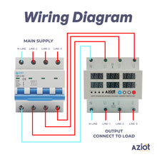 Wiring diagram for electrical system with components labeled.