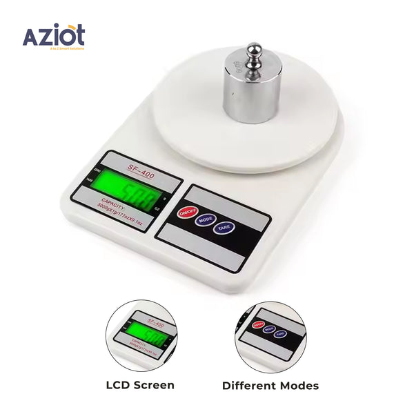 Aziot Kitchen weighing machine with LED and different Modes