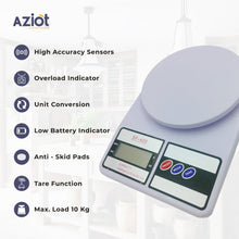 Aziot Kitchen weighing machine with specifications