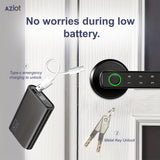 Aziot Smart Handle Door Lock Battery