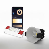 AZIOT Smart Trimless 12W COB Light with Driver, WiFi+BLE, Tuneable, Dimmable