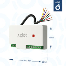 AZIOT 8 Node Smart Switch - WiFi/Bluetooth Communication - Made in India - Timer Function - Voice Command (8 Node)
