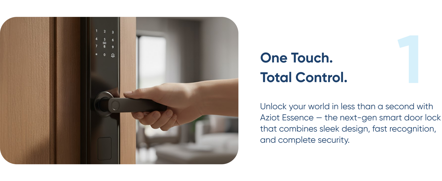 Aziot Essence Digital Door Lock | Security | Keyless, Fingerprint, Passcode, RFID