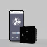 AZIOT Fan Regulator Touch Switch - Black