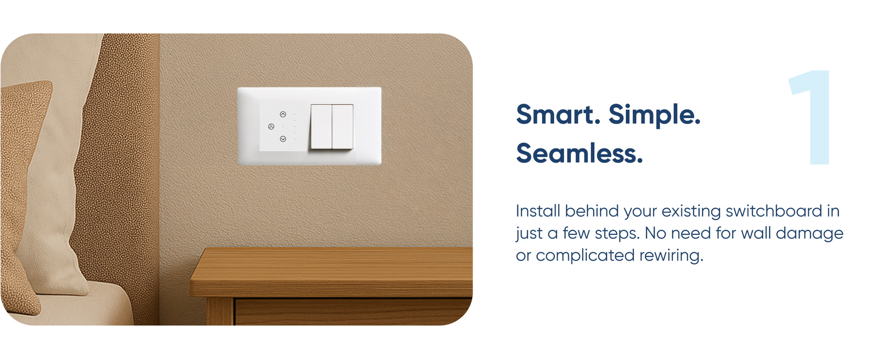 AZIOT SMART MODULAR 1 FAN REGULATOR TOUCH SWITCH