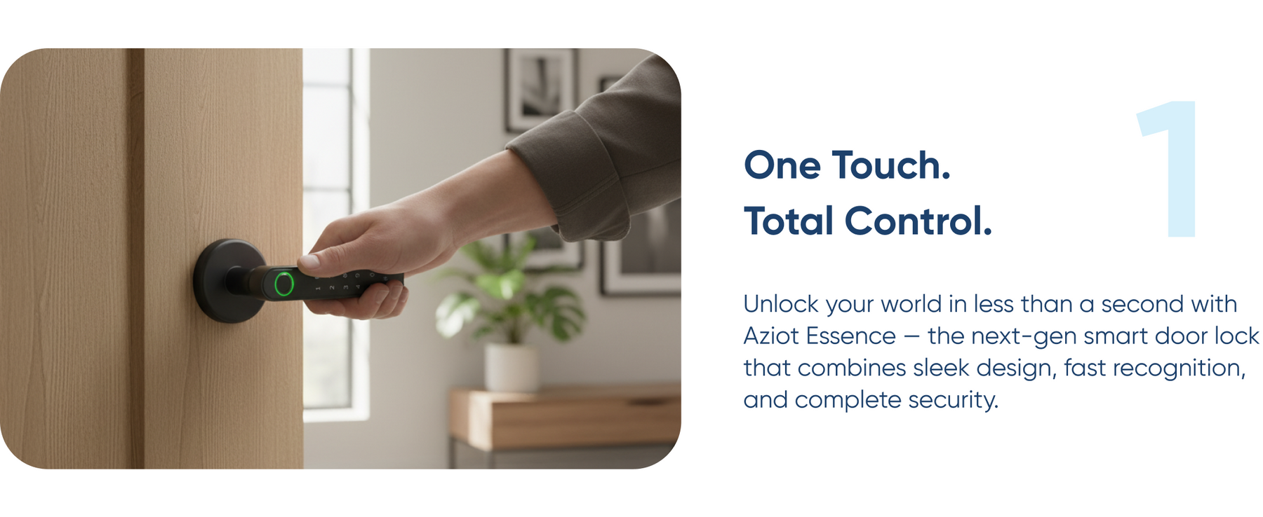 AZIOT Bluetooth Smart Handle Door Lock – Keyless Entry