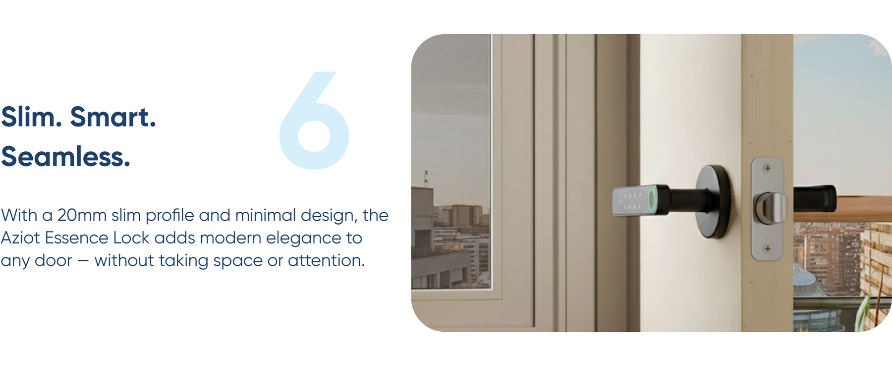 AZIOT Bluetooth Smart Handle Door Lock – Keyless Entry