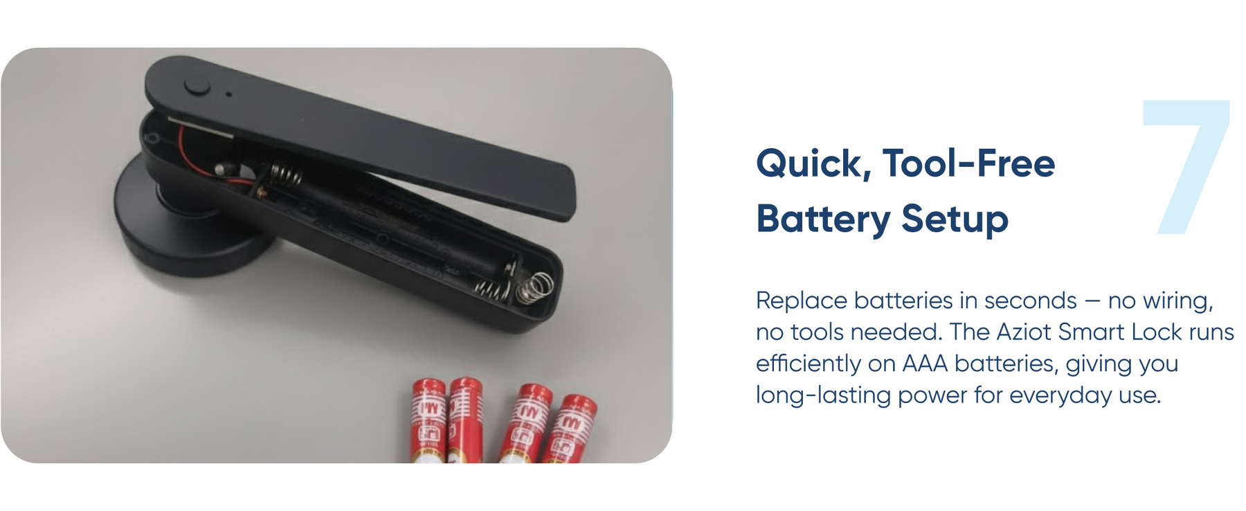 AZIOT Bluetooth Smart Handle Door Lock – Keyless Entry