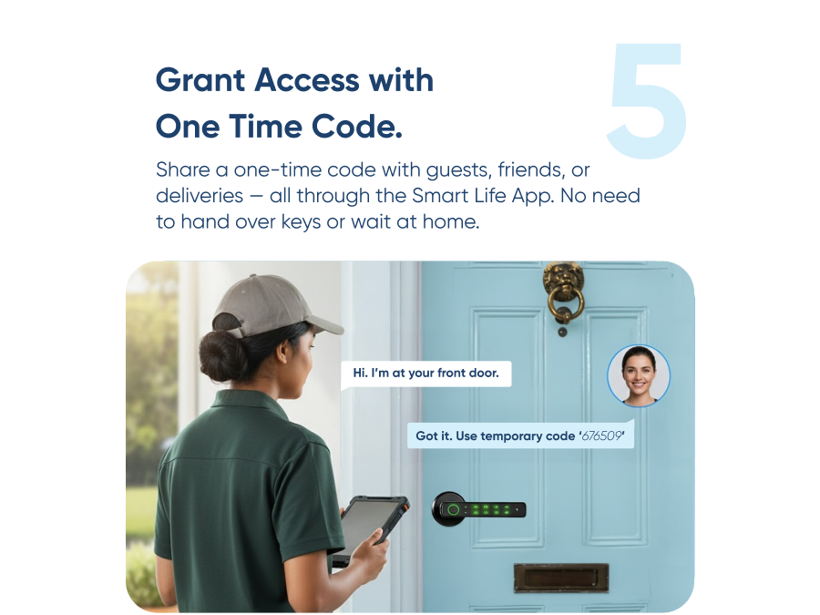 AZIOT Bluetooth Smart Handle Door Lock – Keyless Entry