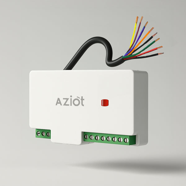AZIOT 8 Node Smart Switch - WiFi/Bluetooth Communication - Made in India - Timer Function - Voice Command (8 Node)