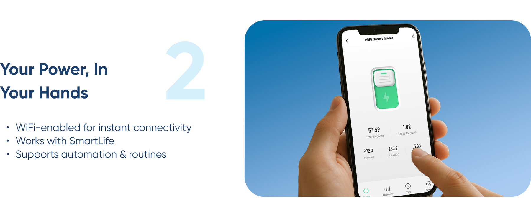 AZIOT 1P 63A WiFi Smart Circuit Breaker with Power Monitoring, Remote & Voice Control | Over/Undervoltage & Overcurrent Protection | Works with EV Chargers, Heaters, Pumps | SmartLife App