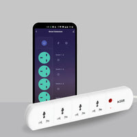 AZIOT 4 Socket Smart Extension - WiFi/Bluetooth Enabled