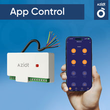 AZIOT 8 Node Smart Switch - WiFi/Bluetooth Communication - Made in India - Timer Function - Voice Command (8 Node)