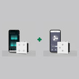AZIOT Lights + Fan Combo - 4 Gang Touch Switch plus Fan Regulator Switch - White